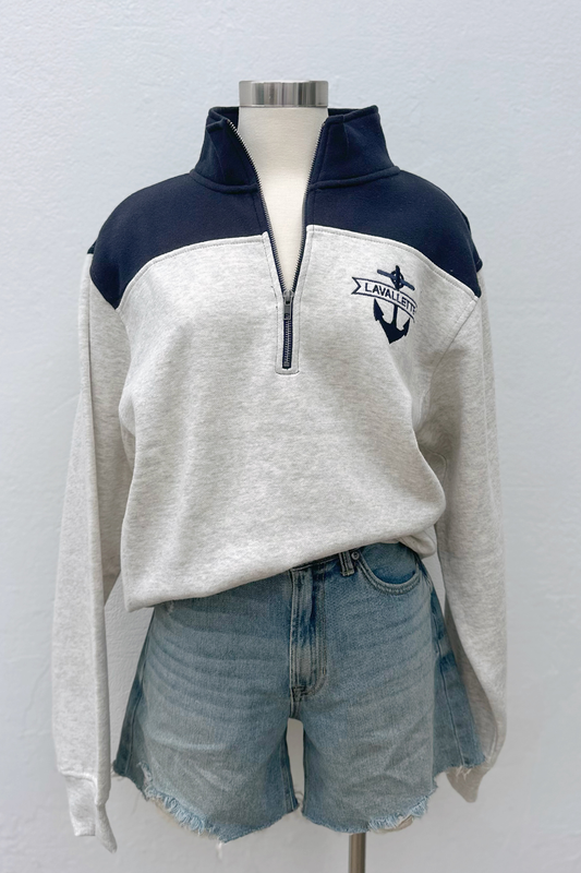 Lavallette Anchor 1/4 Zip Sweatshirt