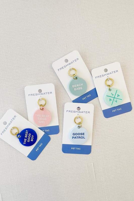 Acrylic Pet Tag Royal - The Best Good Boy