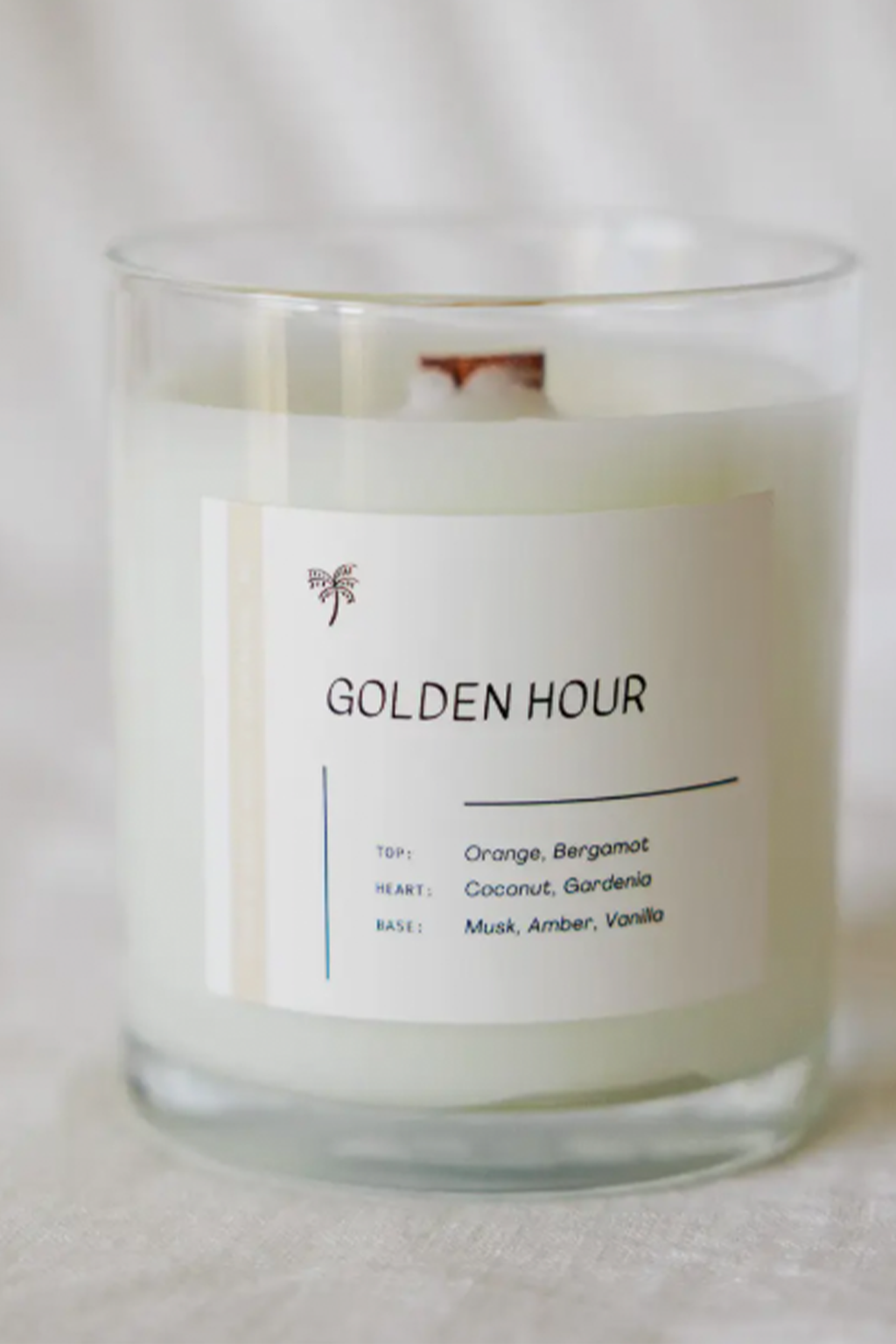 Golden Hour Wood Wick Candle
