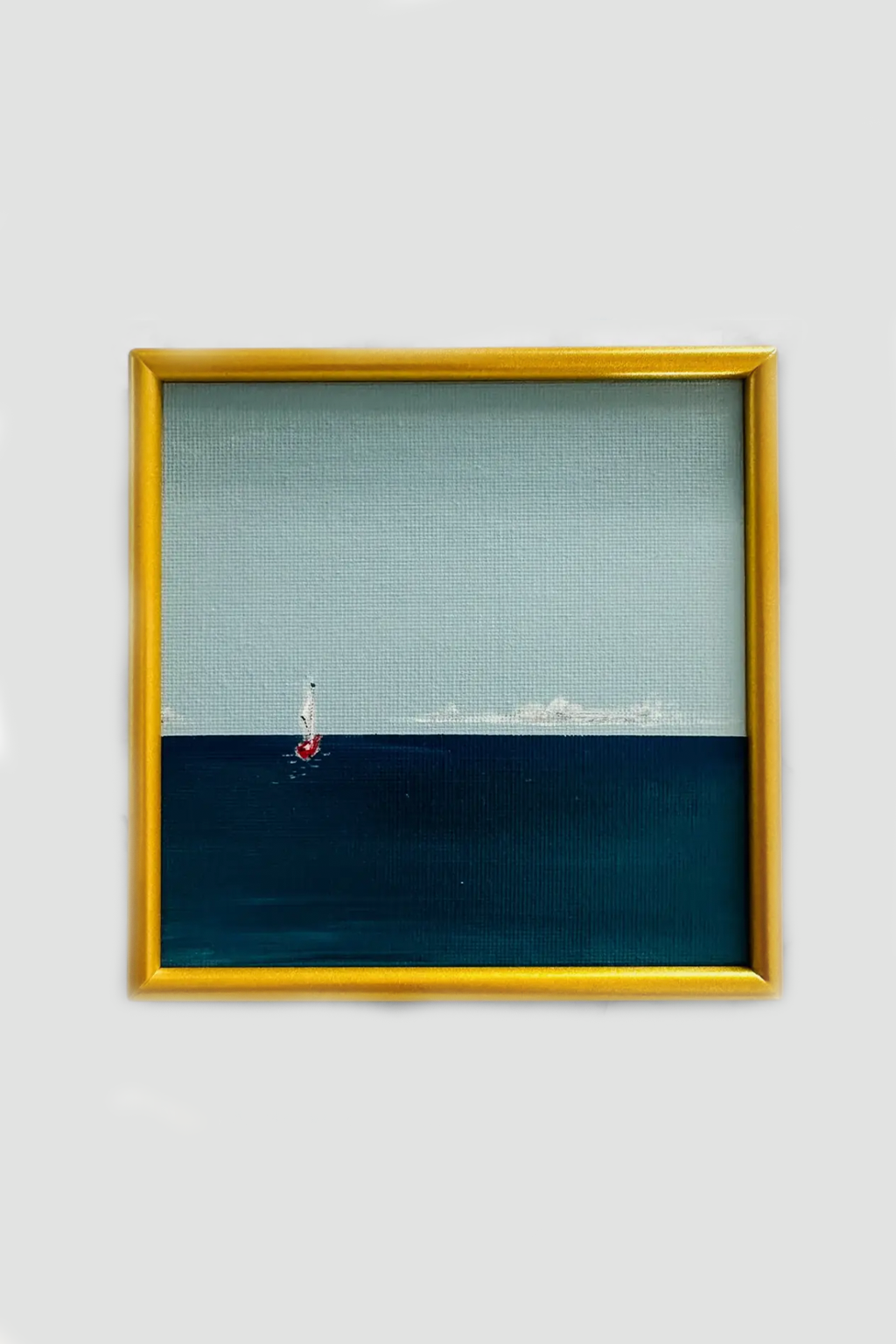 I'm Out: A Little Red Sailboat 5" Framed Print