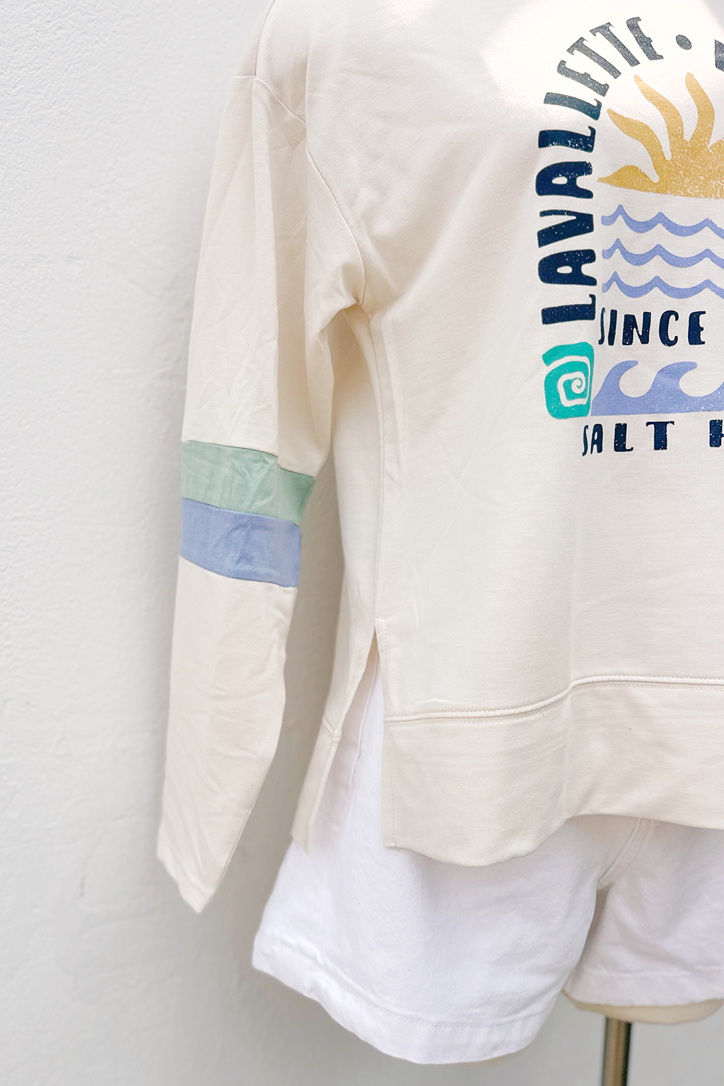 Lavallette Sun Waves Shells LS Tee