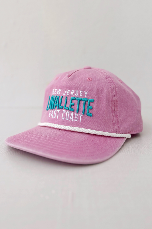 Lavallette Cord Skully Snapback Hat - Pink
