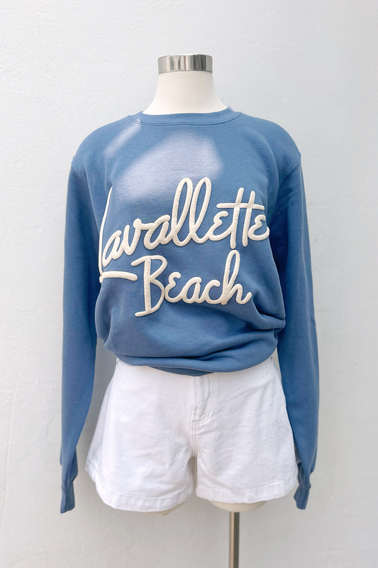 Lavallette Beach Puff Crewneck
