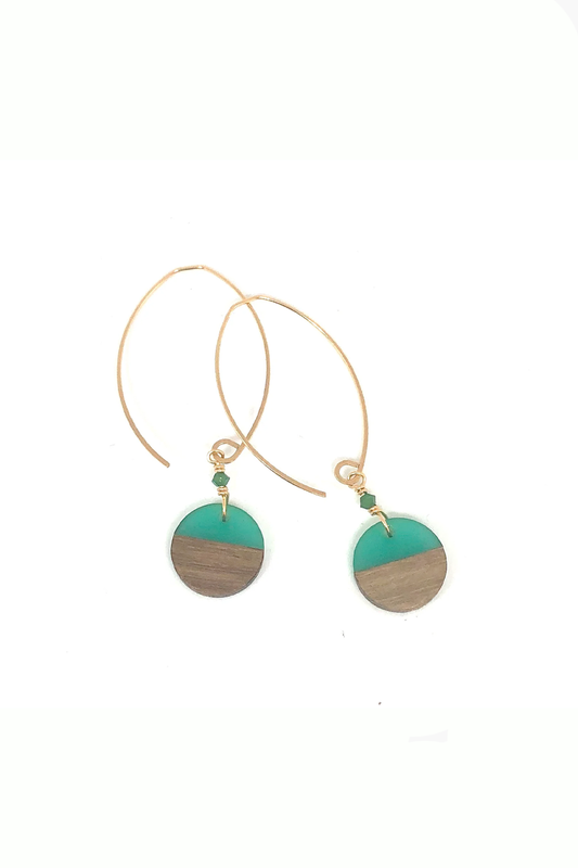 Resin Disc Earrings
