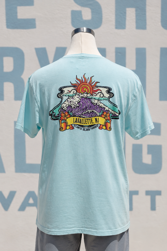 Vintage Waves & Flowers Tee