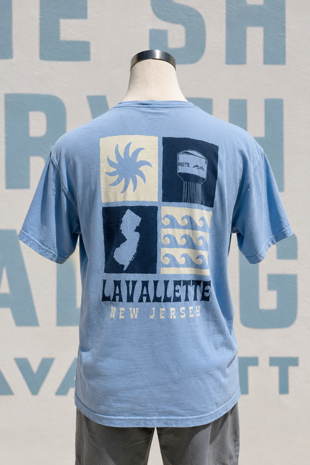 Unisex Lavallete Squares Tee