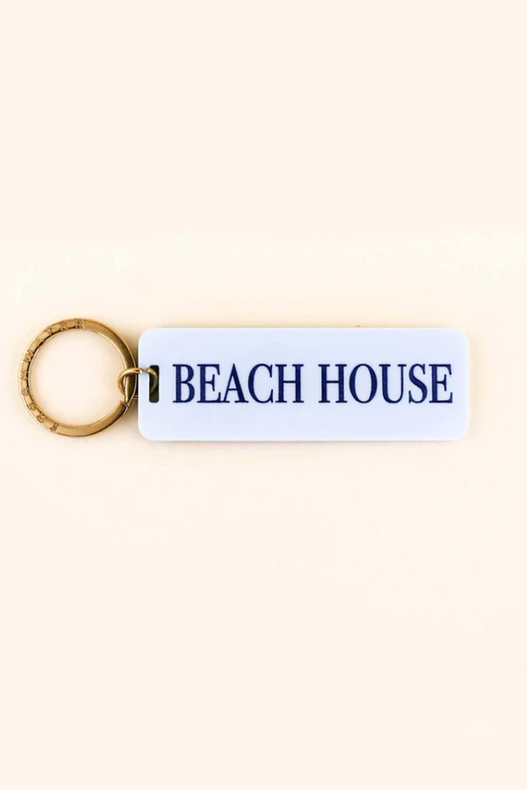 Beach House Keychain-Sky Blue