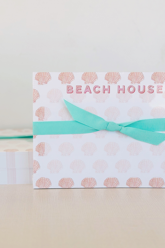 Beach House Shell Slab Notepad