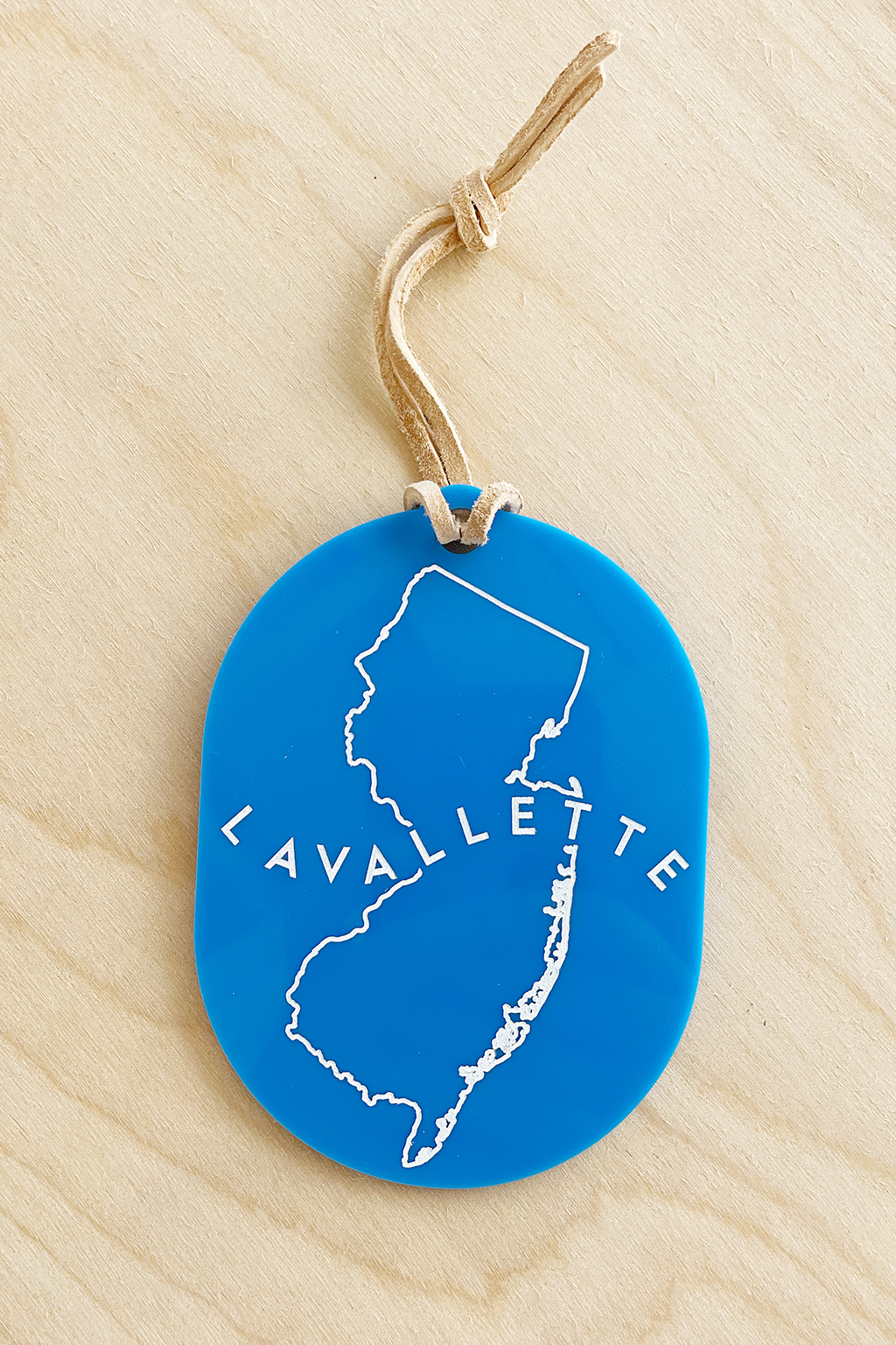 Wavy Lavallette Acrylic Ornament