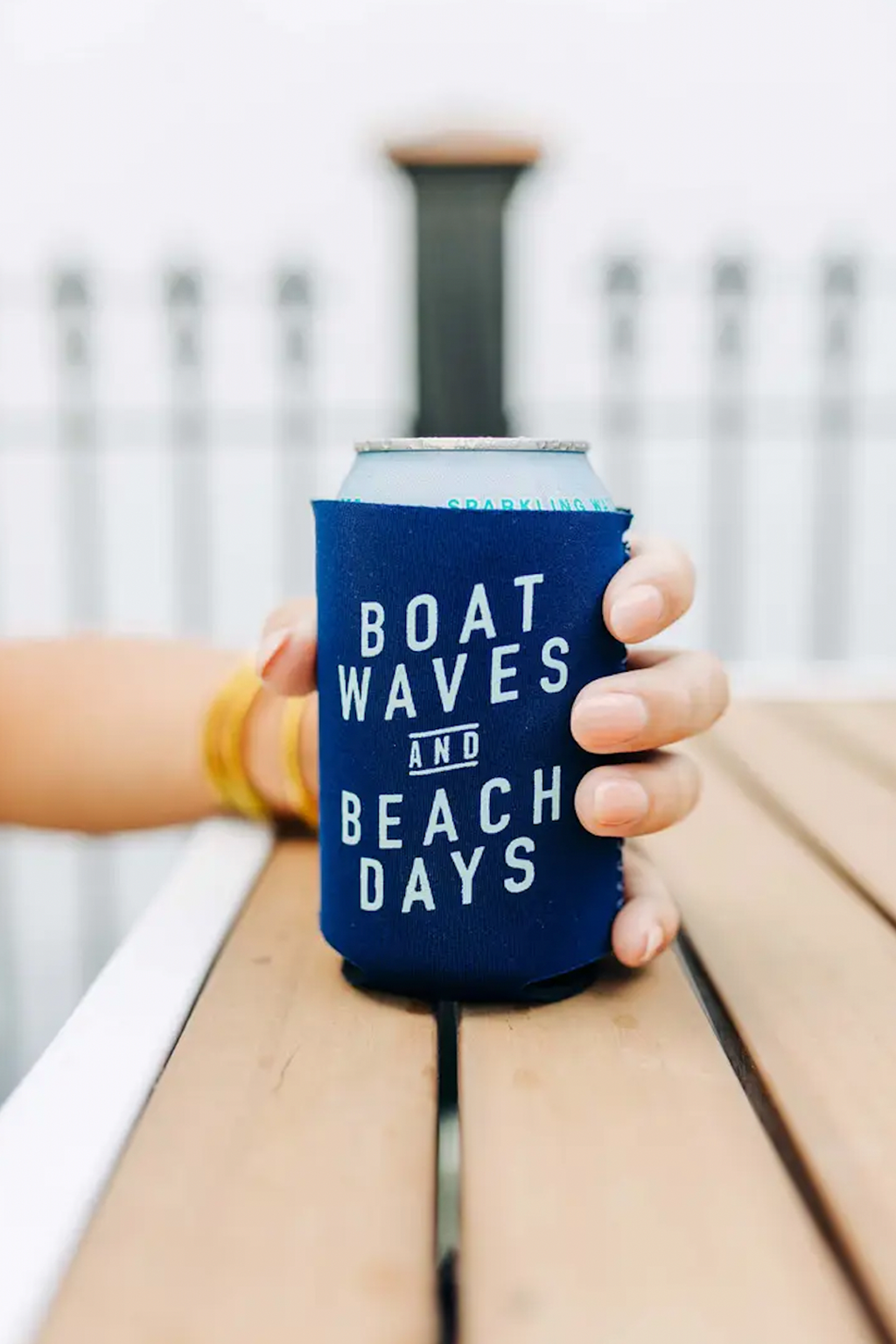 Boat Waves & Beach Days Koozie