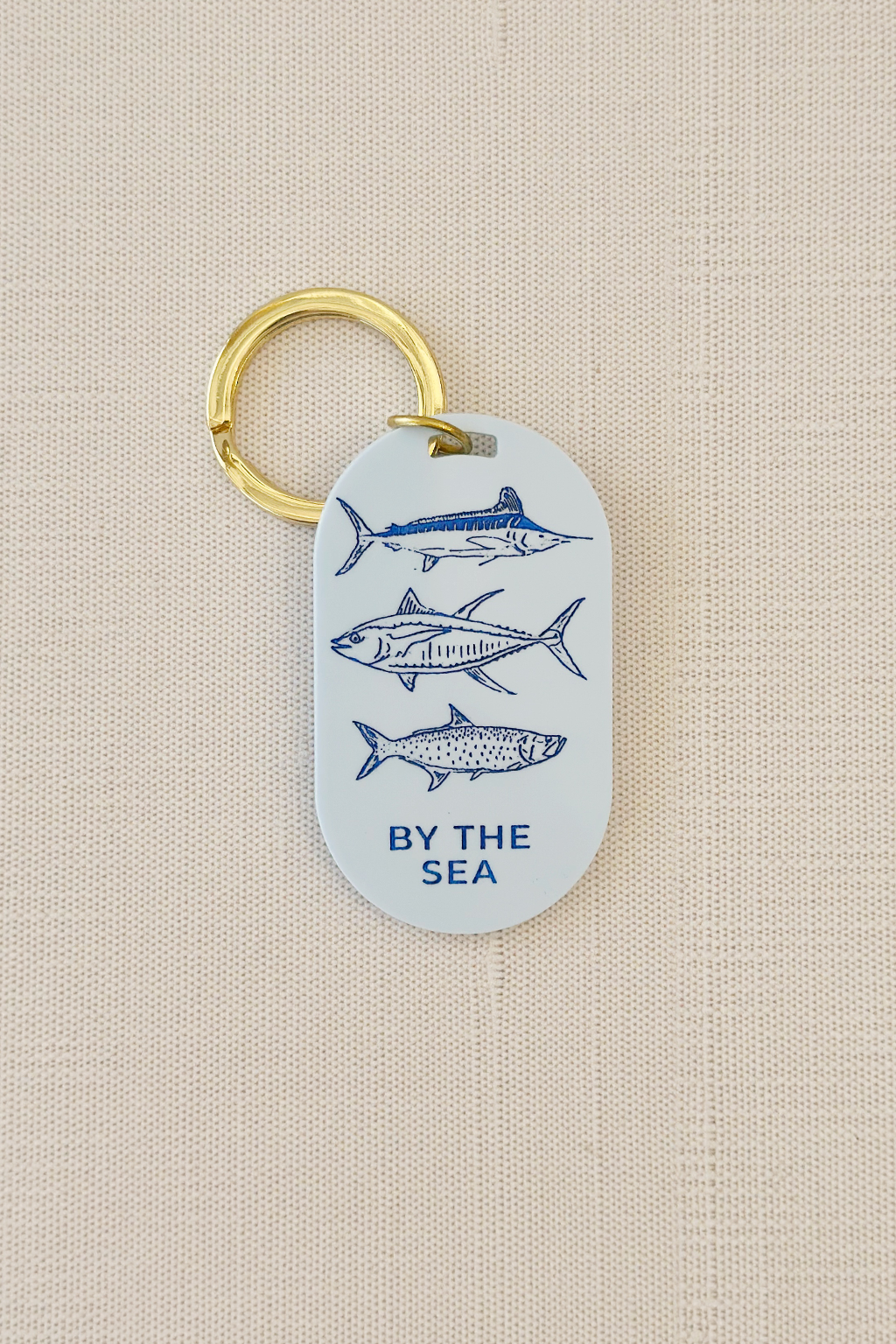 By The Sea Fish Pill Keychain