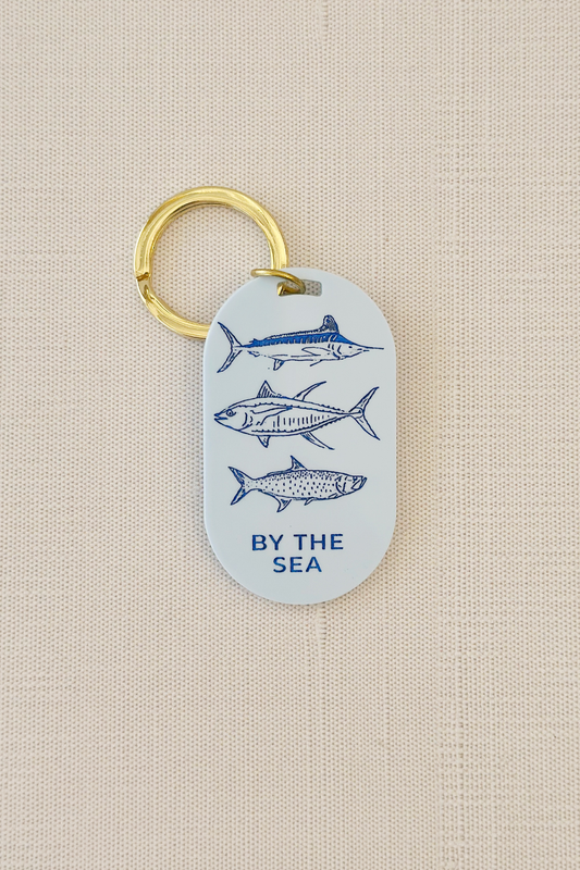 By The Sea Fish Pill Keychain