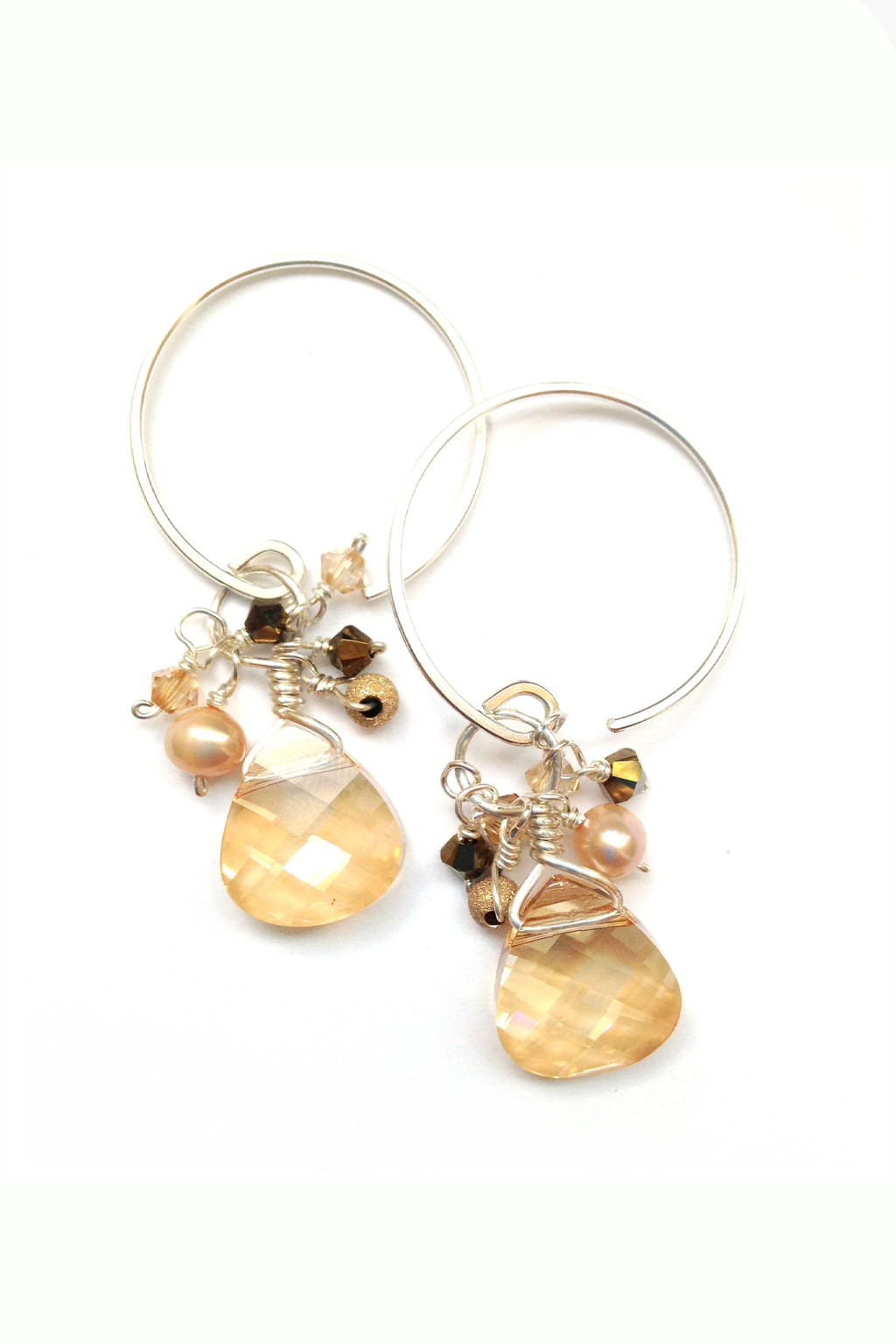Classic Hoop Crystal Earrings
