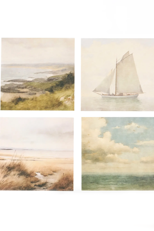 Vintage Coastal Coasters