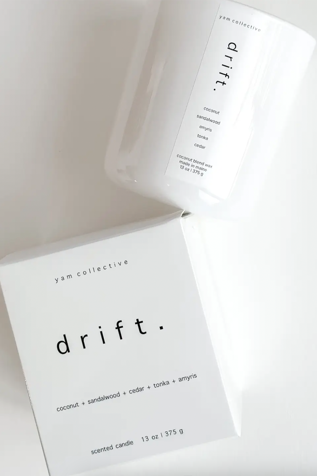 Luxe Glossy White Glass Candle