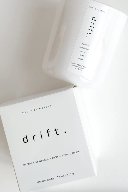 Luxe Glossy White Glass Candle