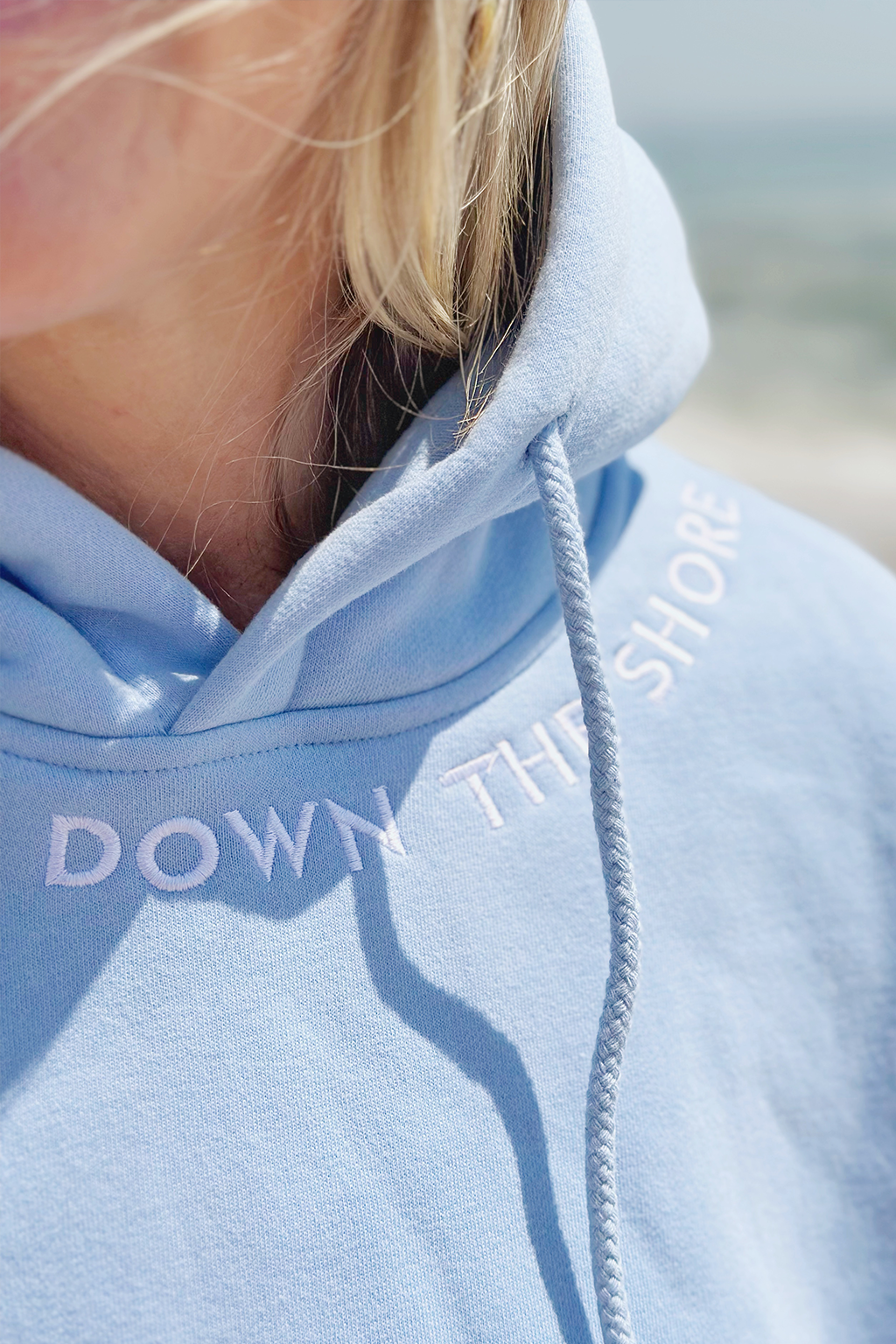 Down the Shore Embroidered Hoodie