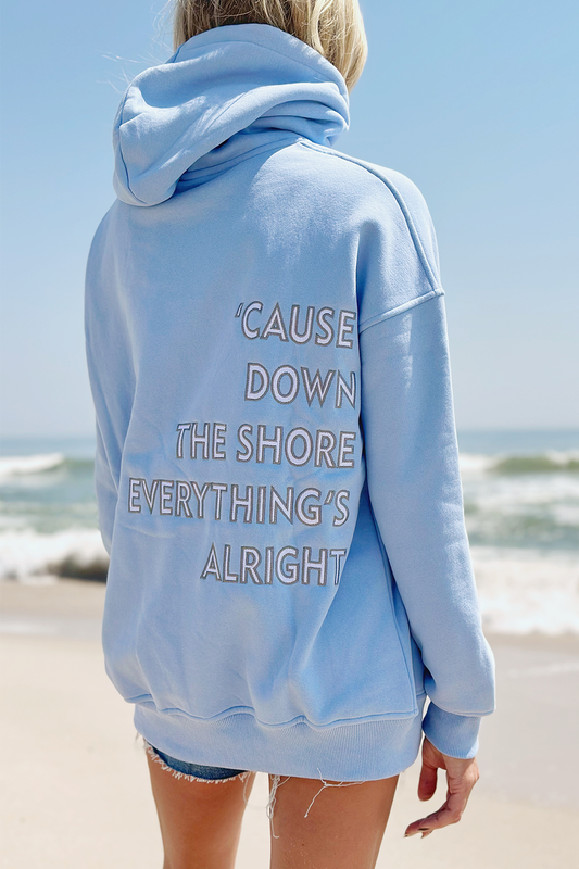 Down the Shore Embroidered Hoodie