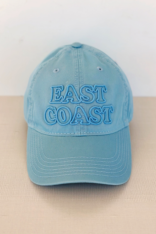 East Coast Bubble Embroidered Hat Light Blue
