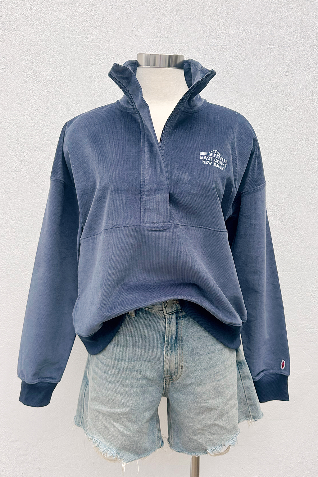 East Coast Wave Corded Half Zip