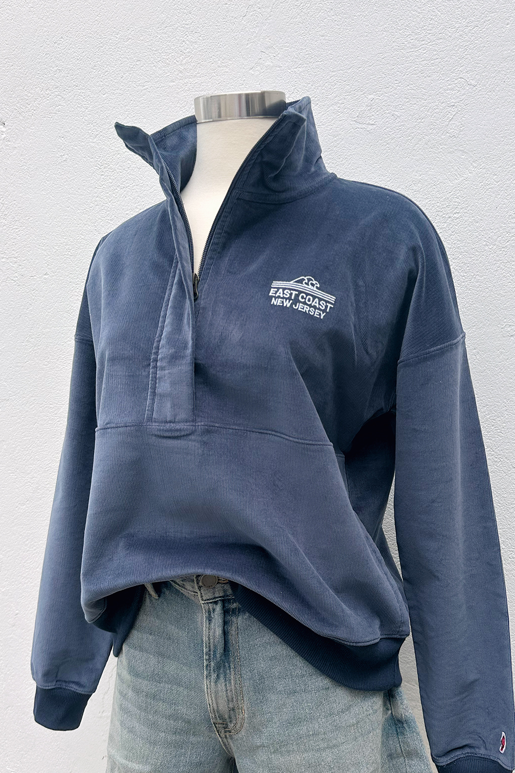 East Coast Wave Corded Half Zip