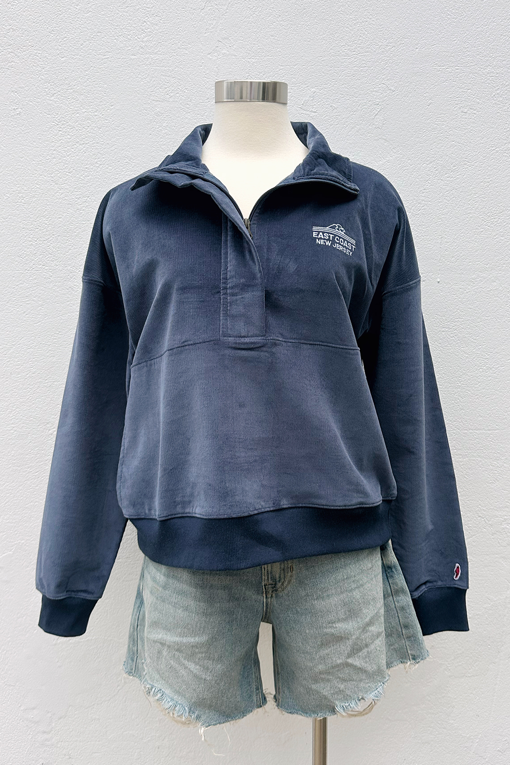 East Coast Wave Corded Half Zip