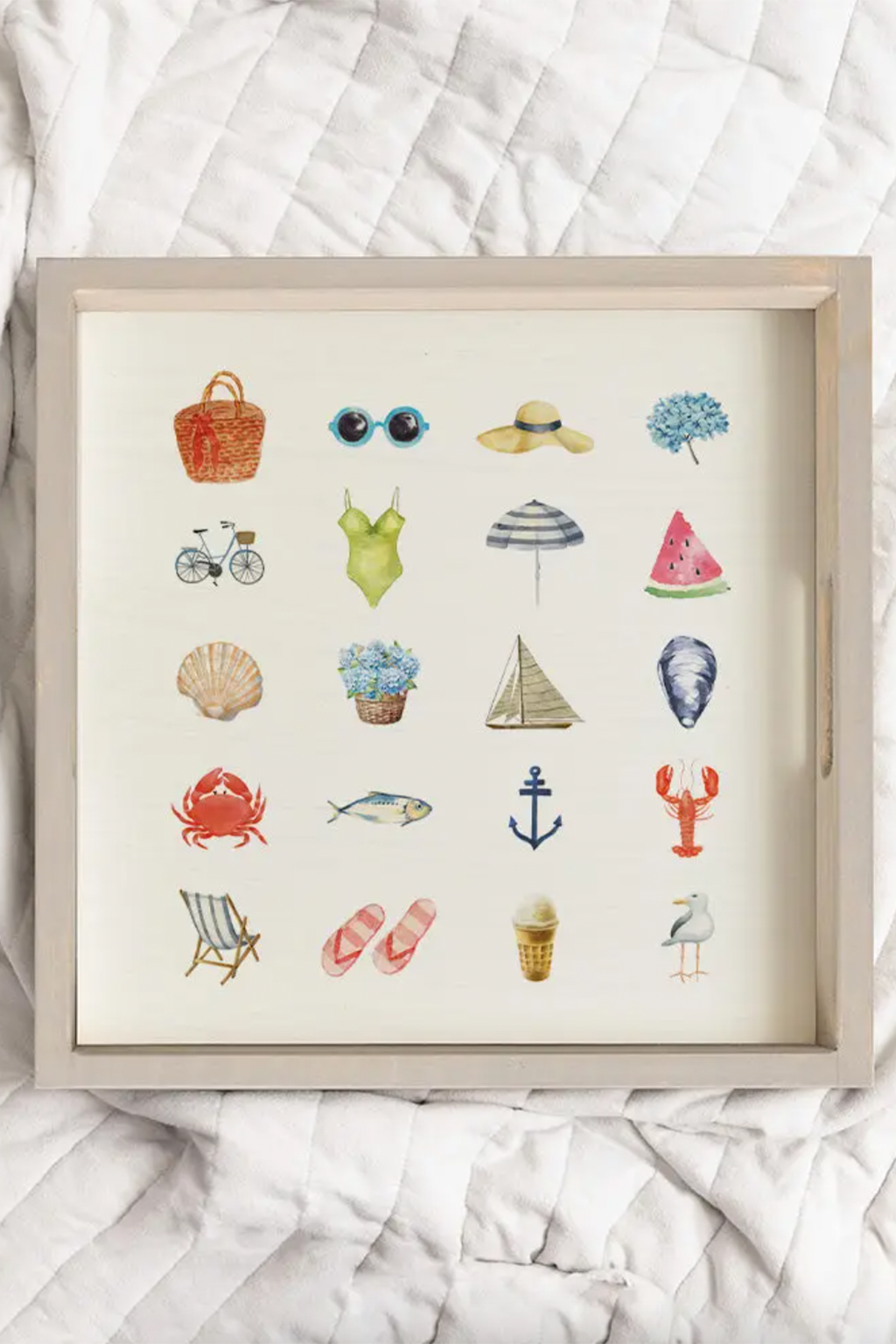 Favorite Summer Things Wooden Serving Tray