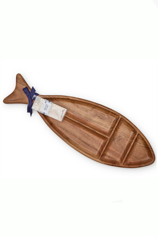 Fish Charcuterie Board with Shell Picks