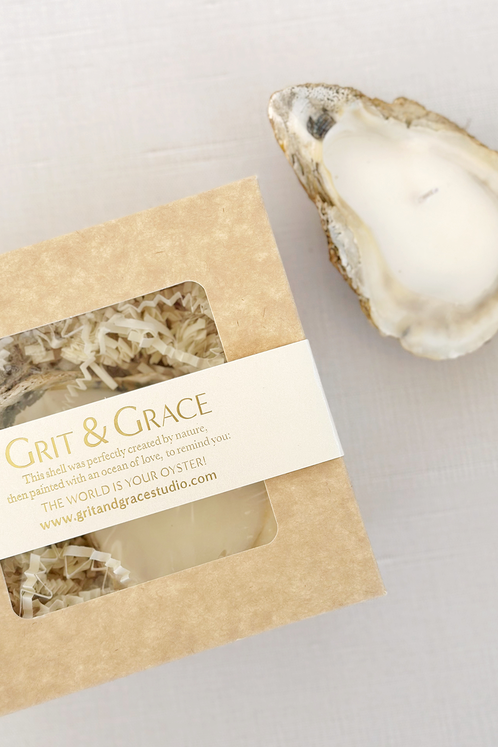 Oyster Shell Candle