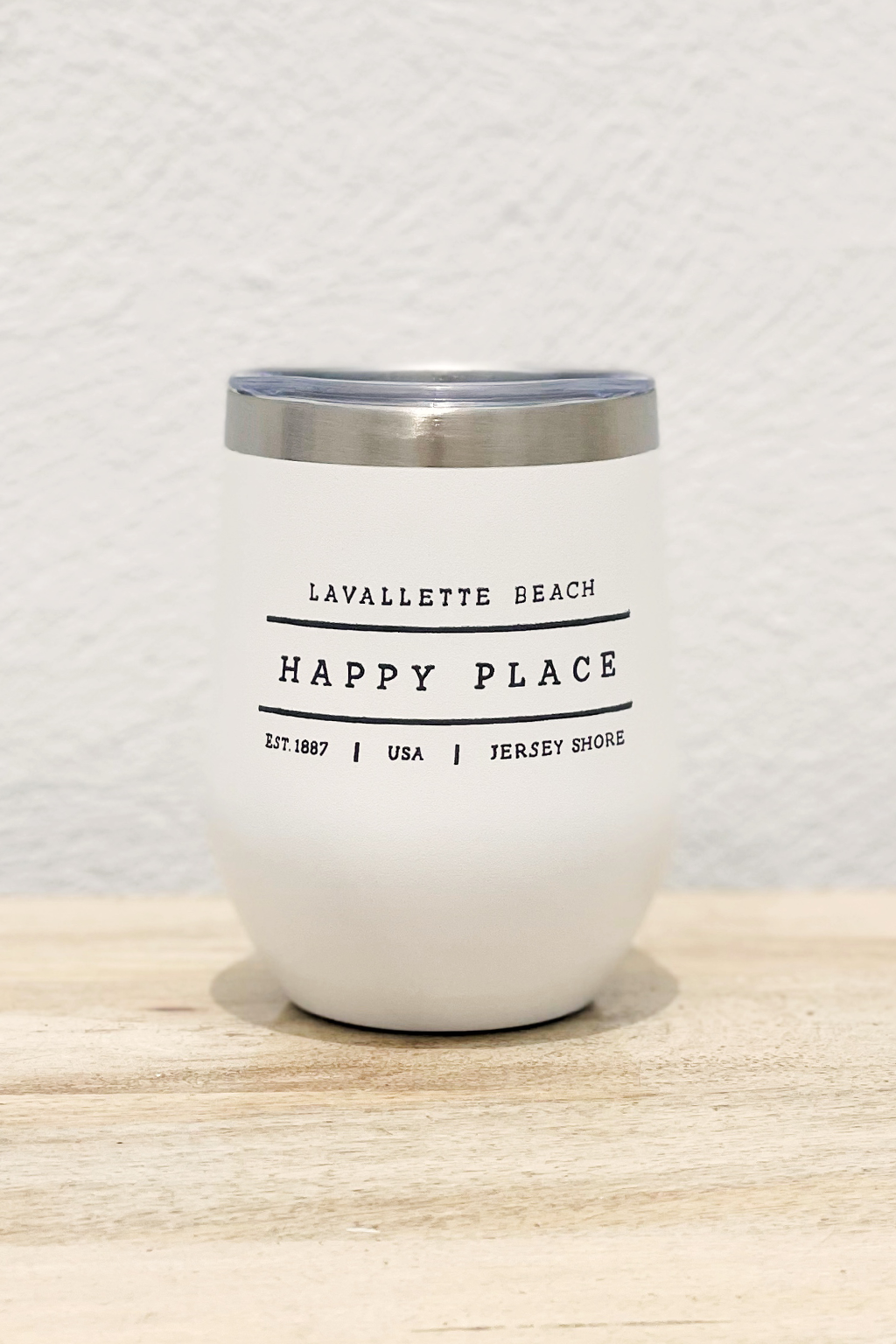 Happy Place Insulated Wine Cup