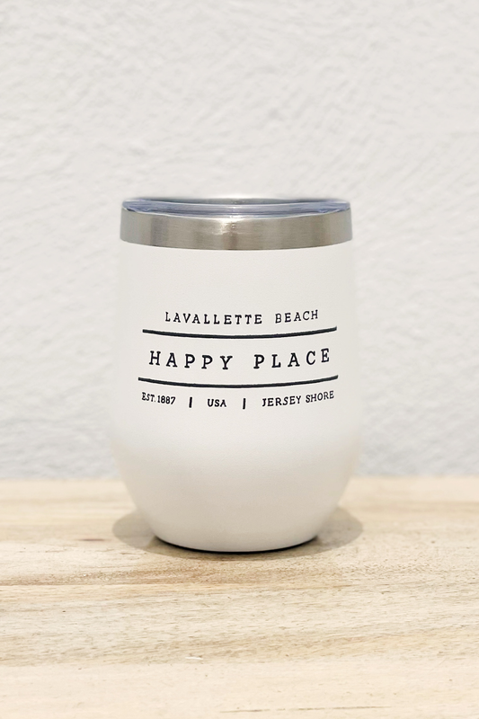 Happy Place Insulated Wine Cup