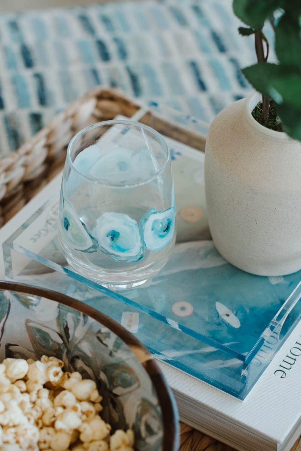 Square Acrylic Tray - Beach Haven