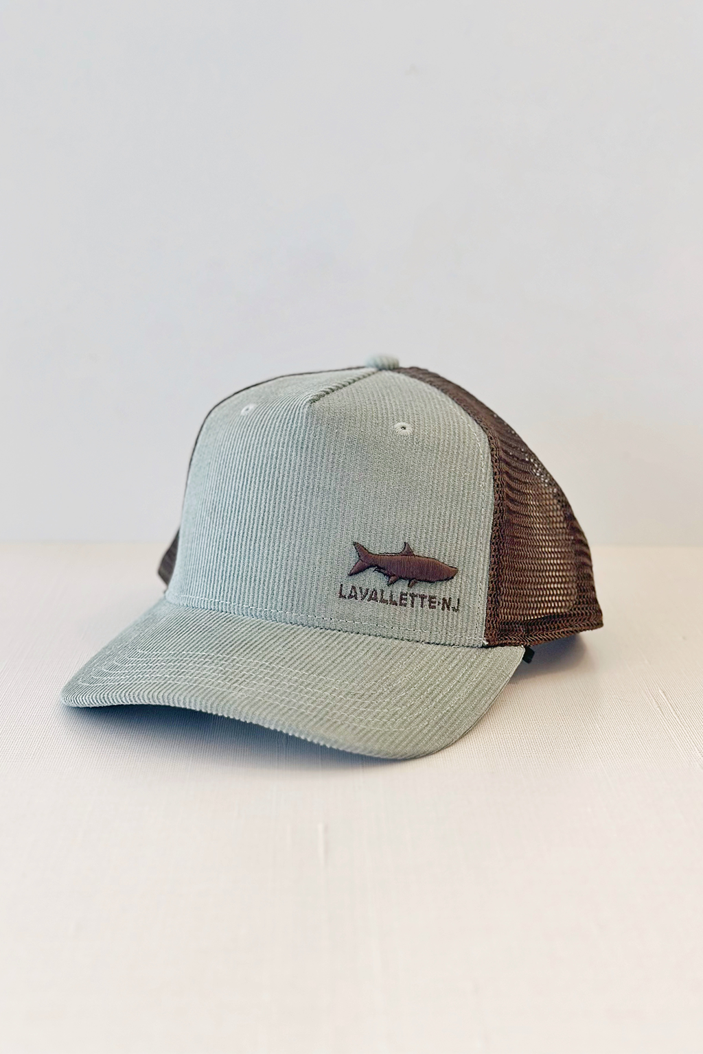 Lavallette Corduroy Shark Trucker Hat Sawgrass