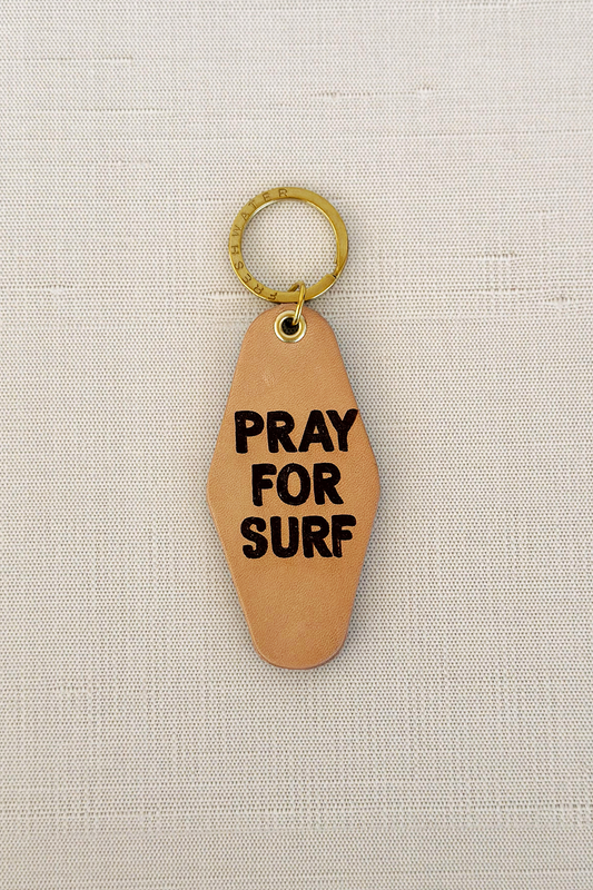 Pray For Surf Hotel Keychain