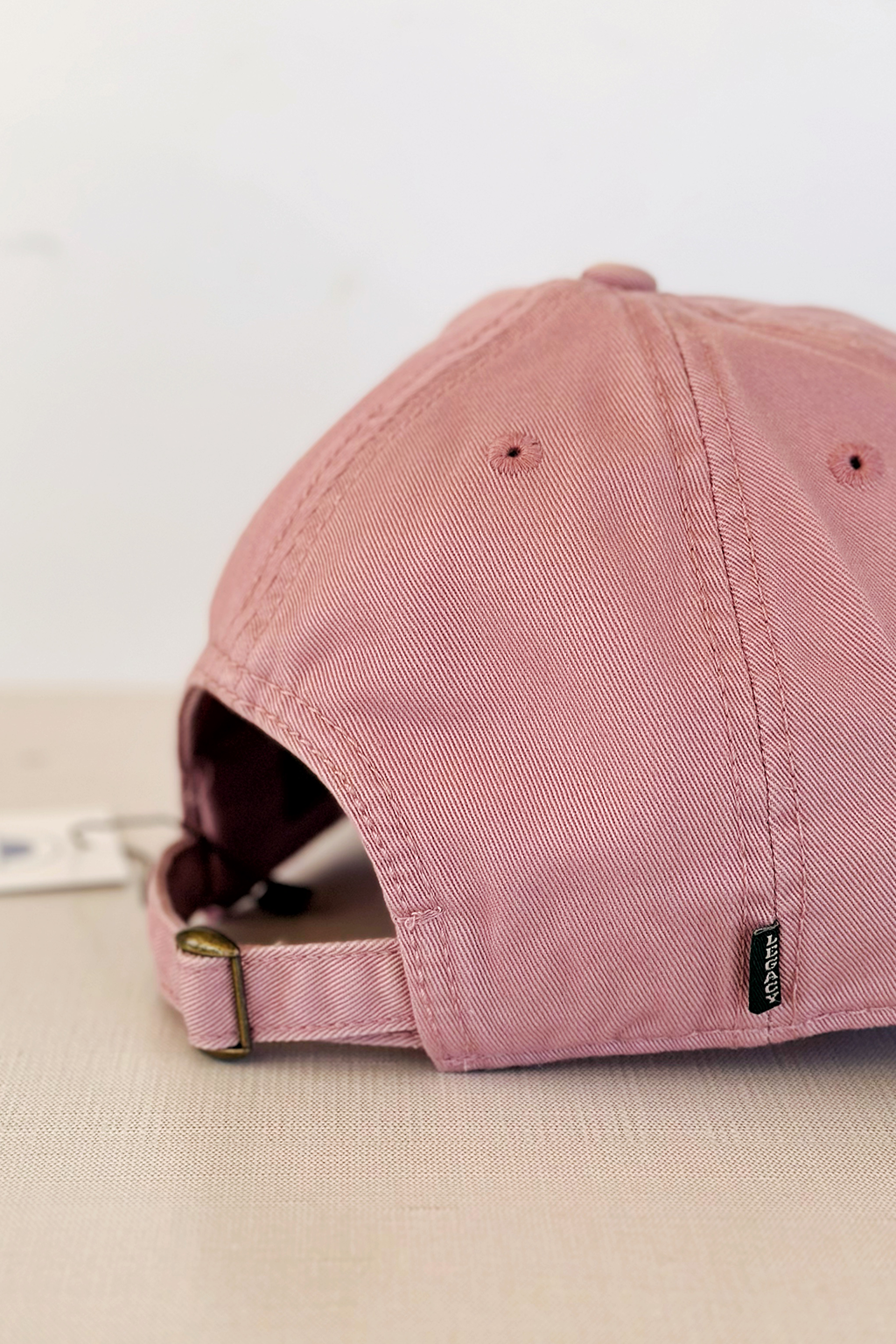 Local Bubble Embroidered Hat Dusty Rose