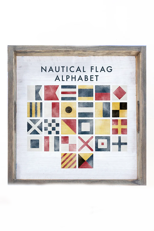 Nautical Flag Serving Tray
