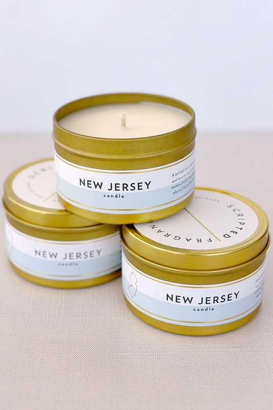 New Jersey Large Tin Candle
