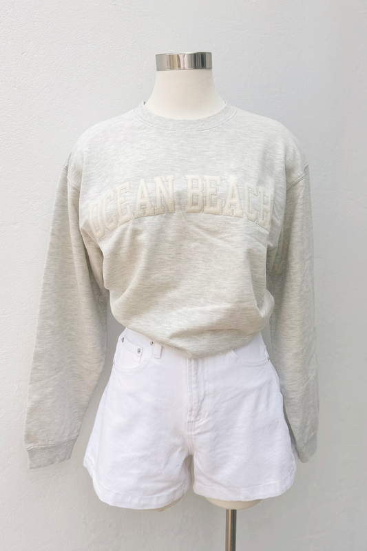 Ocean Beach Applique Crewneck