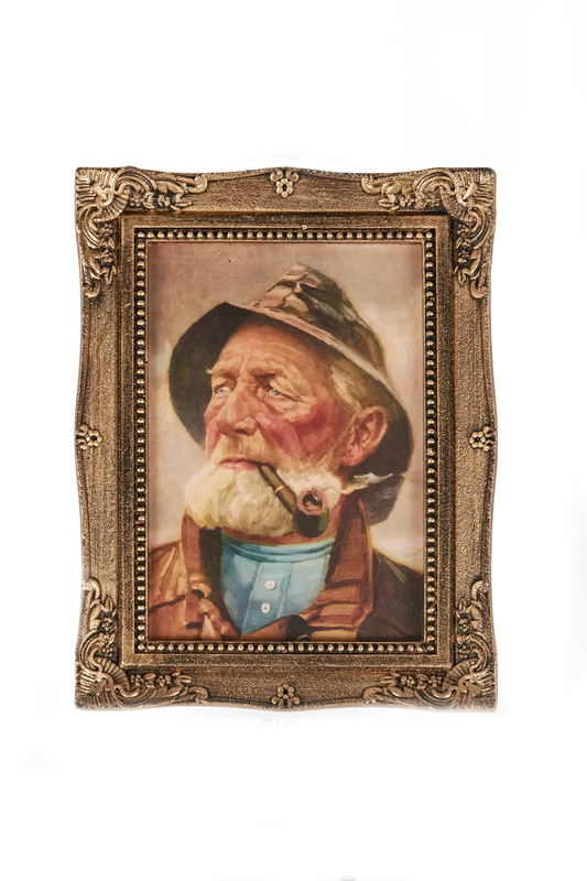Old Fisherman Framed Wall Art
