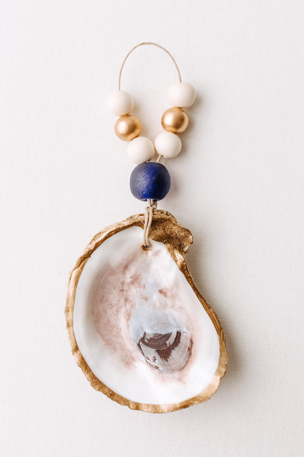 Oyster Shell Beaded Ornament