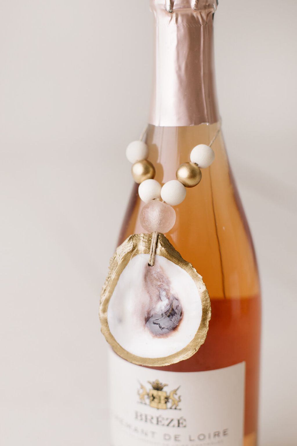 Oyster Shell Beaded Ornament