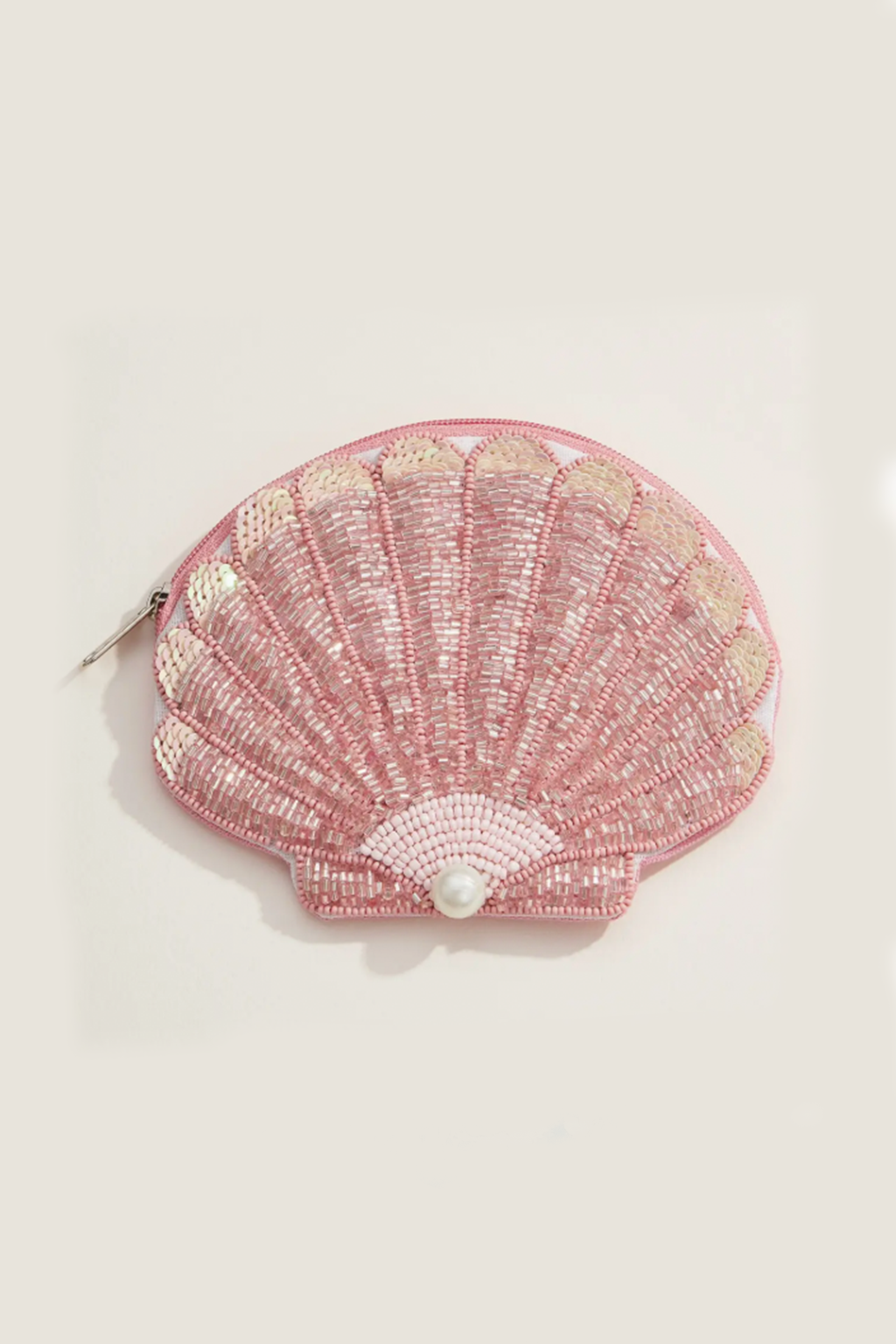 Beaded Shell Pouch