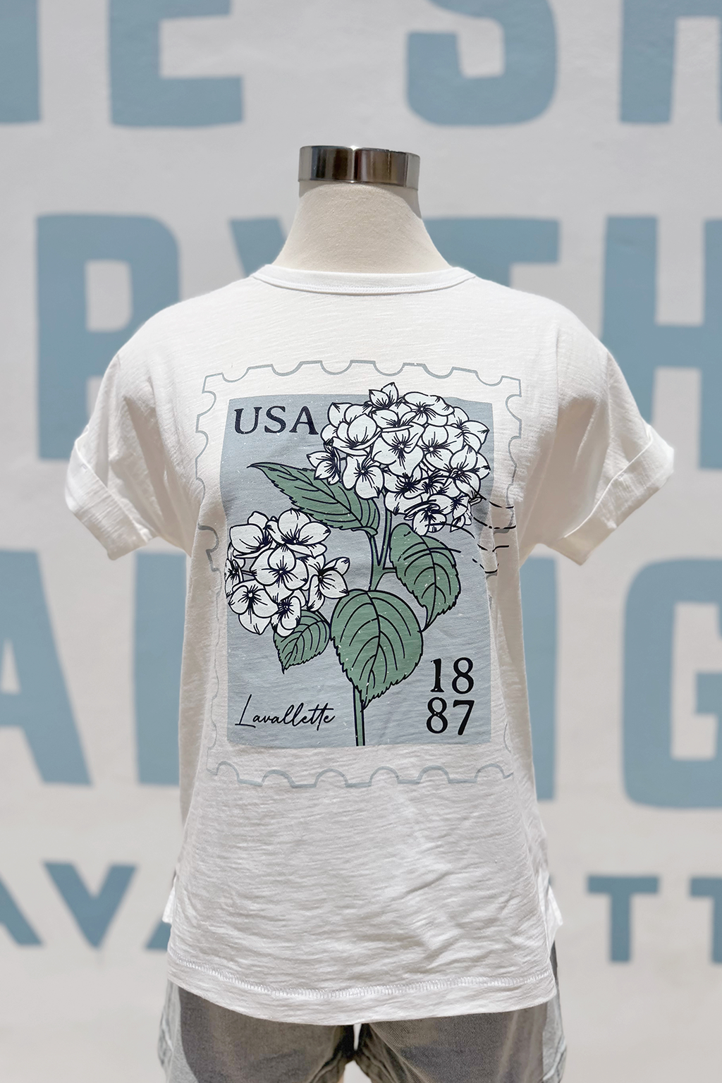 Lavallette Hydrangea Postage Tee
