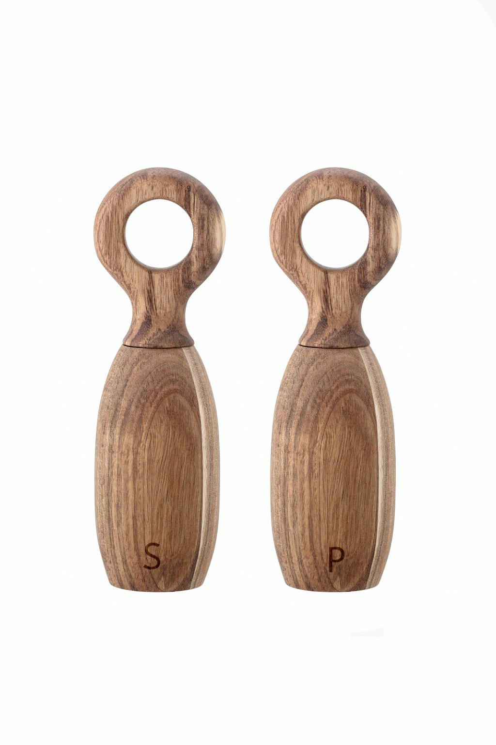 Acacia Wood Salt and Pepper Mill Set shopsalthouse