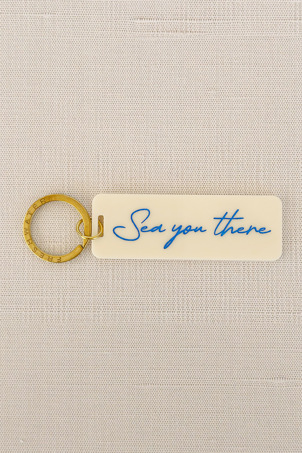 Sea You There Keychain - Cream