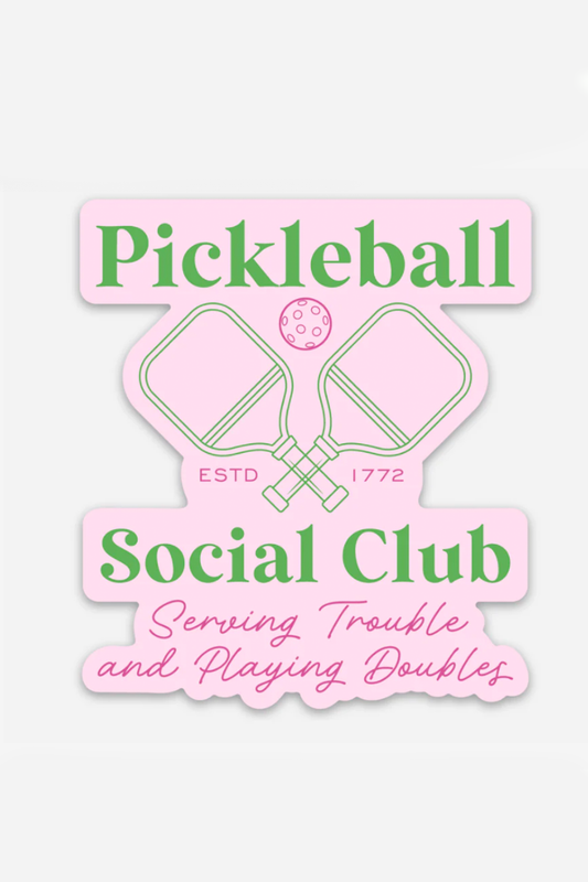 Pickleball Social Club Magnet