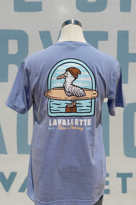 Lavallette Surfing Seagull Tee