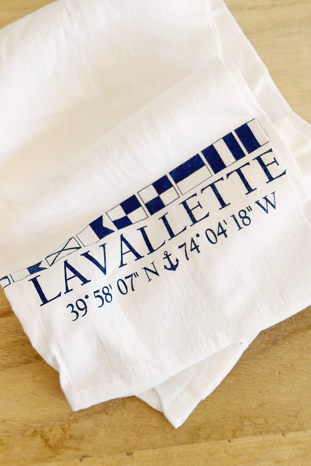 Lavallette Coordinates Navy Tea Towel