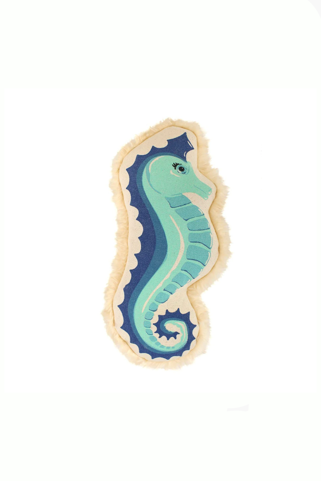 Large Coastal Seahorse Canvas Dog Toy