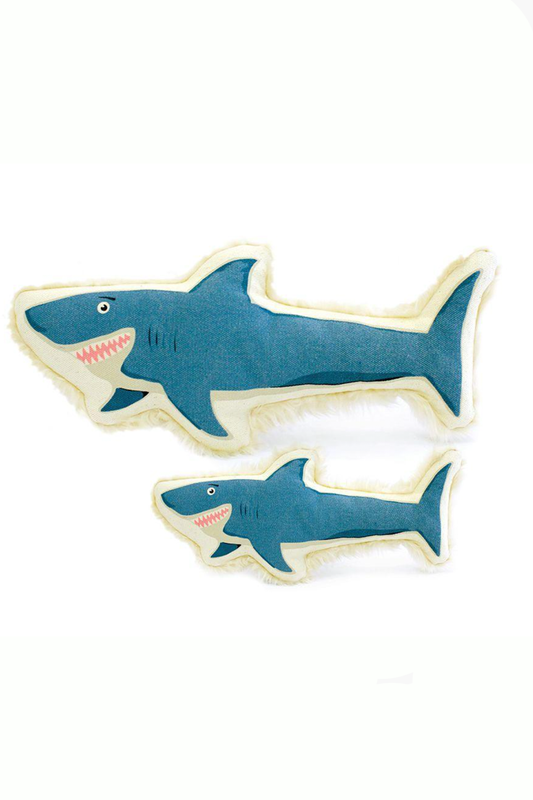 Small Shark Canvas Dog Toy